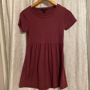 Maroon T Shirt Dress